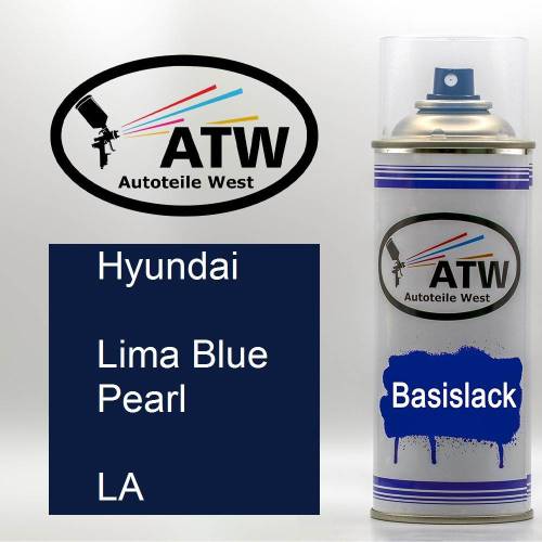 Hyundai, Lima Blue Pearl, LA: 400ml Sprühdose, von ATW Autoteile West.